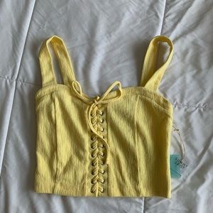Yellow Crop Top